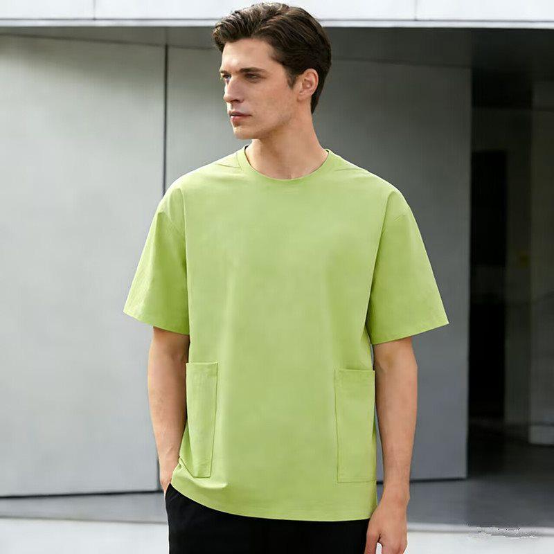Quick-Dry Ice Silk Men's Short Sleeve Round Neck Tee for Summer Running & Fitness