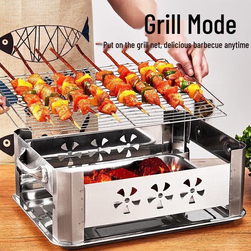 Shangkaojia Multifunction Charcoal Fish Roaster & BBQ Grill