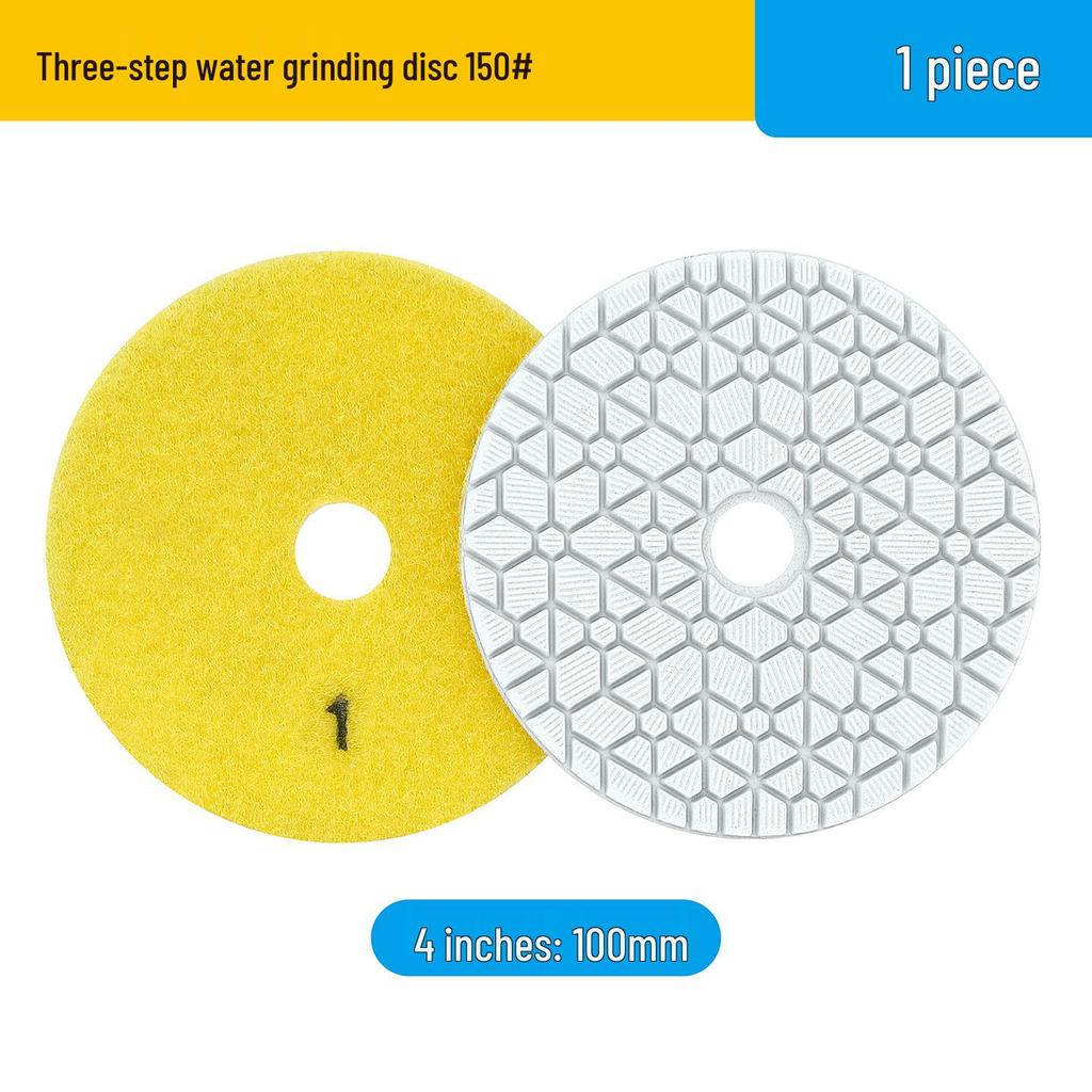 Diamond Water Grinding Disc for Angle Grinder - Polishing Disc for Marble, Granite, and Floor Renovation
