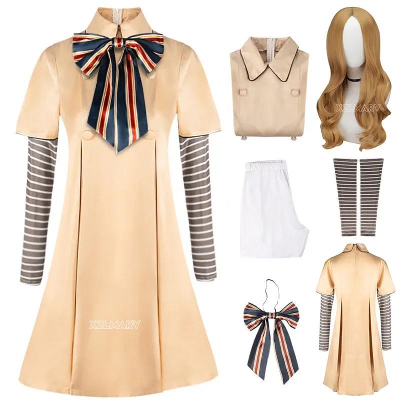 MEGAN Cosplay Dress for Kids Girls Women AI Doll Robots Megan Dresses Uniform MEGAN Girls and Adult Cosplay Halloween Costume