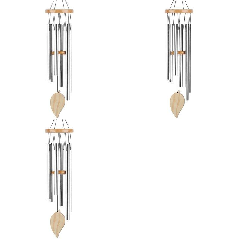 Premium-3X Wind Chimes For Outside, Woodstock Chimes With S Hook DIY Wood Pendant Garden Wind Chime Home Decor Wind Chimes