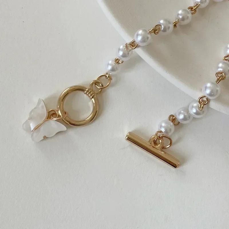 Pulseras  Butterfly Pearl Pendant Bracelet Ladies Girl Trend Charm Bracelet Festive Friendship Birthday Jewelry Bracelets