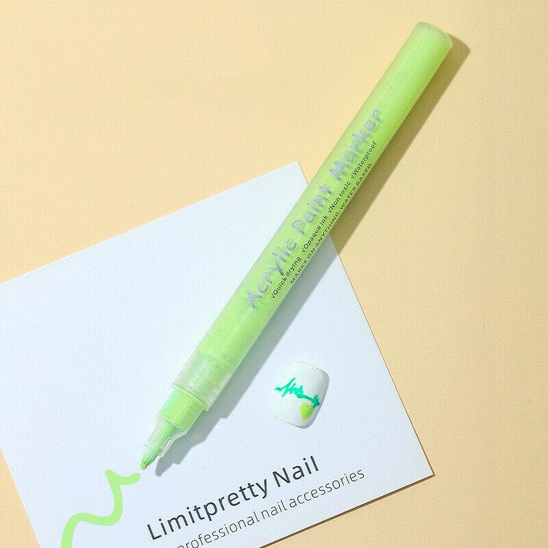 Nail Art Graffiti Pen UV Gel Polish Wodoodporny Rysunek Malowanie Liner Bru ~ *