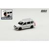 HJ64 1/64 Scale Toyota Probox Custom Version with Roof Carrier (White) - Finished Product