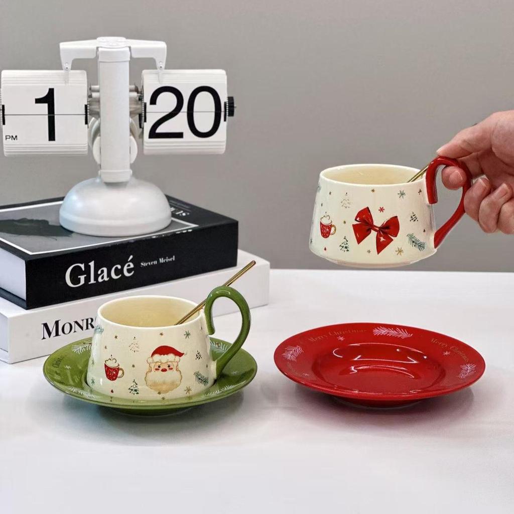 Caneca de Cerâmica para Café Desenho Animado de Natal - Lindo Presente Souvenir