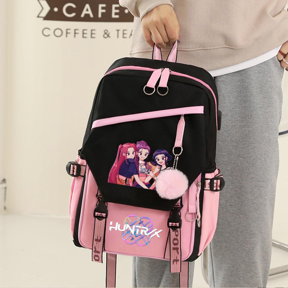 Anime K-pop Demon Hunters Printed Large Capacity Backpack for Teenger Student Girl Boy Back To School Bookbag Kid Gift Women Waterproof Travel Bag
