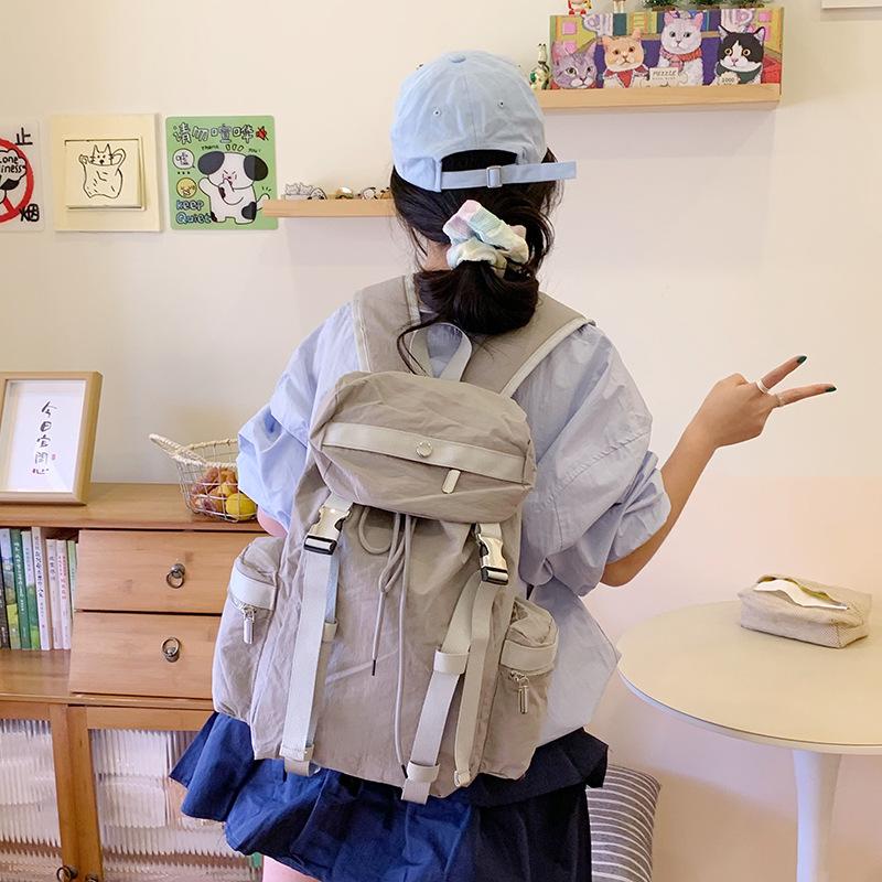 Zaino femminile per studentessa universitaria borsa per la classe zaino carino stile giapponese grande capacità versatile zaino per scuola media superiore