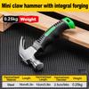 Martello a Clawe Multifunzionale Speciale per Falegnameria Mini Martello Integrato per Chiodi Portatile Accessorio per Attrezzi Manuali Domestici