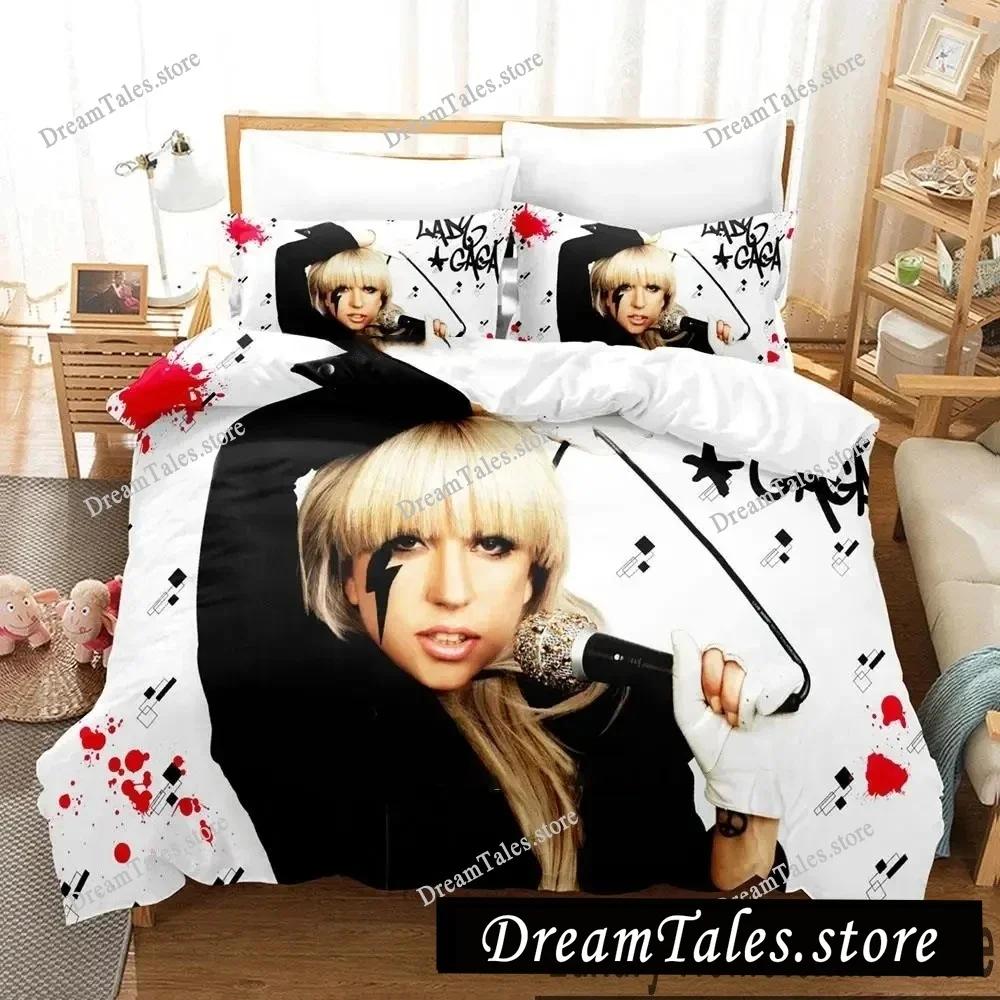 Singer Lady Gaga Sheets Quilt Covers Bedding Dormitory Sheets Bedding Set Soft Warm Bedding Set Luxury Gift Home Textileextile