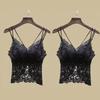 Lace Backless Camisole for Women, Summer Outerwear and Innerwear with Built-In Bra Pads, 2025 New Style Base Layer