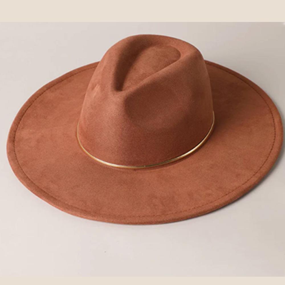 Colorful Suede 9.5cm Wide brimmed Women's Hat Men's Church Jazz Hat Fedoras Cowboy Hat Panama Hat