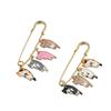 Zinc Zinc Alloy Kawaii Enamel Cat Brooch Lapel Pin  Cute   Party
