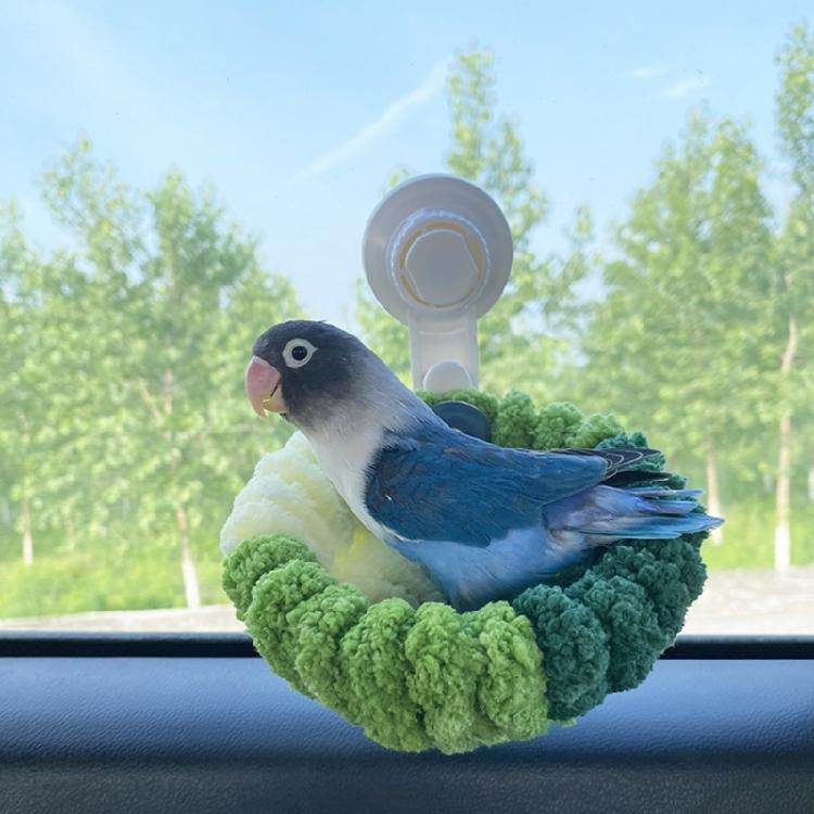 Bird Breeding Nest for Parrots Plush Sleep Bed Birdcage Nest Bed for Small Birds Suction Cup Resting Nest Bird Supply