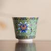 6pcs/set Chinese Style Tea Cup Flower Enamel Cup Teaware Ceramic Cup  Living Room