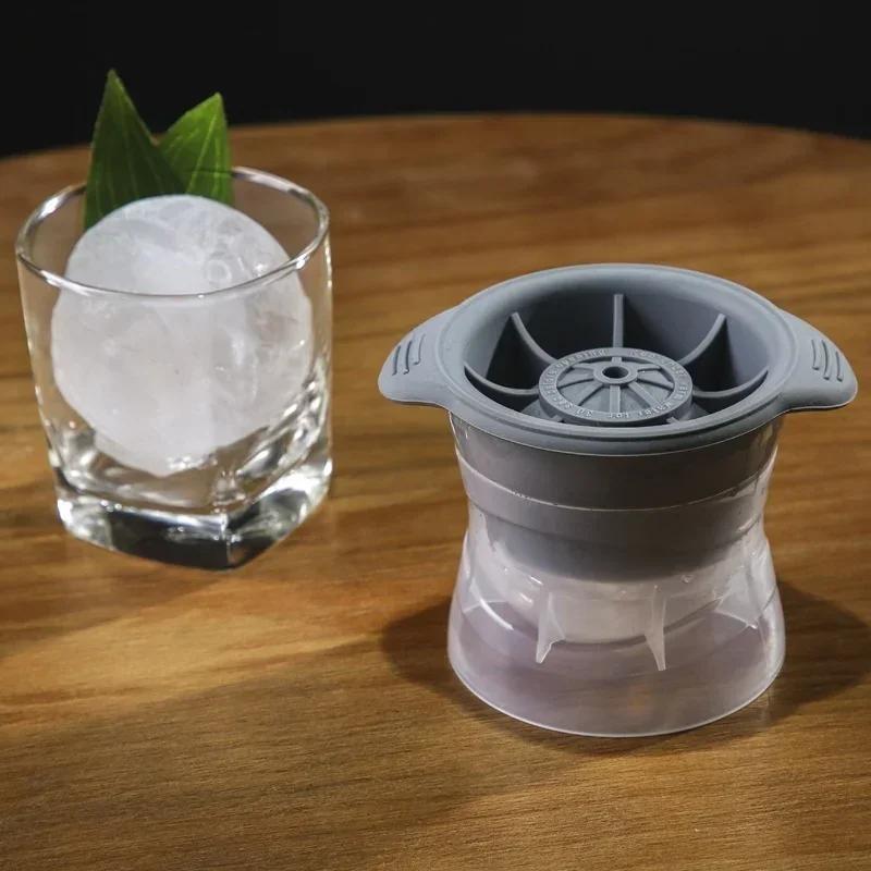 1/2Pcs Big Size Ice Ball Mold Round Cube Maker Silicone Ice Mold Whiskey Ice Tray