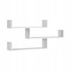 Hanging Shelf with 3 Rectangles for Living Room, Bedroom and Living Room Wotan White