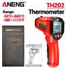 Professional ANENG TH202 Infrared Thermometer Non-contact -50℃~600℃ Digital Laser Temperature Meter LCD Display Portable  Pyrometer Point Gun Tester