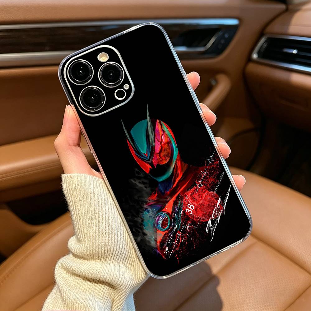 K-Kamen R-Rider ZeztzS Handyhülle Für iPhone17,16,15,14,13,12,Pro Max,16/15/14 Plus XS Weiche Silikon Transparente Hülle