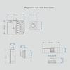 Smart Cabinet Locks Biometric Keyless Furniture Drawer Cabinet Fingerprint Lock Ultra-thin Panel Wardrobe Locks