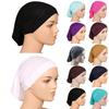 Muslim Underscarf Turban Hijab Ninja Inner Hat Women Chemo Cap Hair Loss Cover Beanie Bonnet Headwear Stretch Head Scarf Wrap