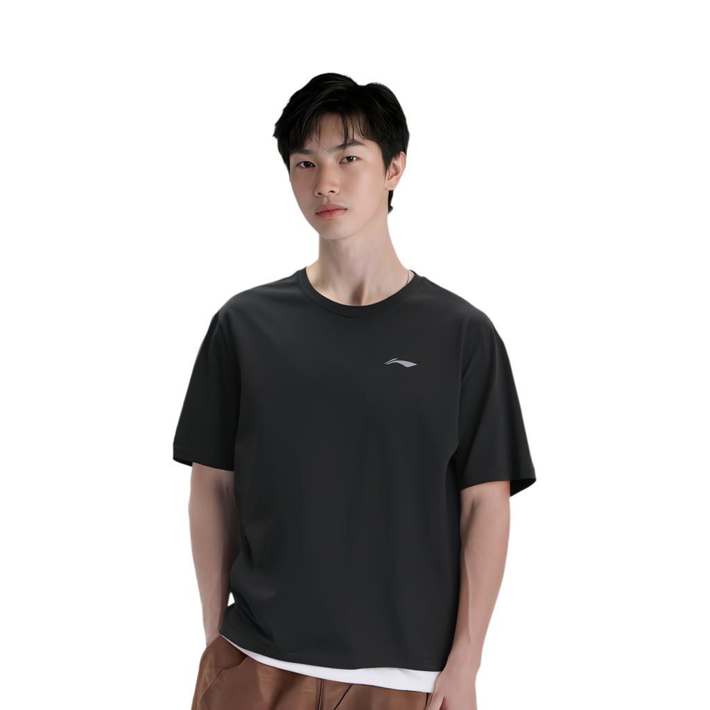 Li Ning Fitness Series T Shirt Men's Black ATST023-5