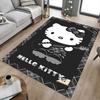 1pc Hello Kitty Home Office, Durable Polyester Floor Mat with Easy, Office Decor, Urban Style, Nonslip Backing, Highquality Fabric