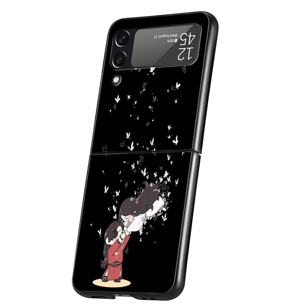 Heaven Officials Blessing TGCF Phone Case for Samsung Galaxy Z Flip 3 4 5 Black Folding Mobile Shell Hard Coque Protect Cover