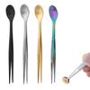 Kitchen Stainless Steel Tableware Spoons Western Knives Forks Dessert Spoons Food Clips Fried Steak Tweezers Vegetable Food Clip