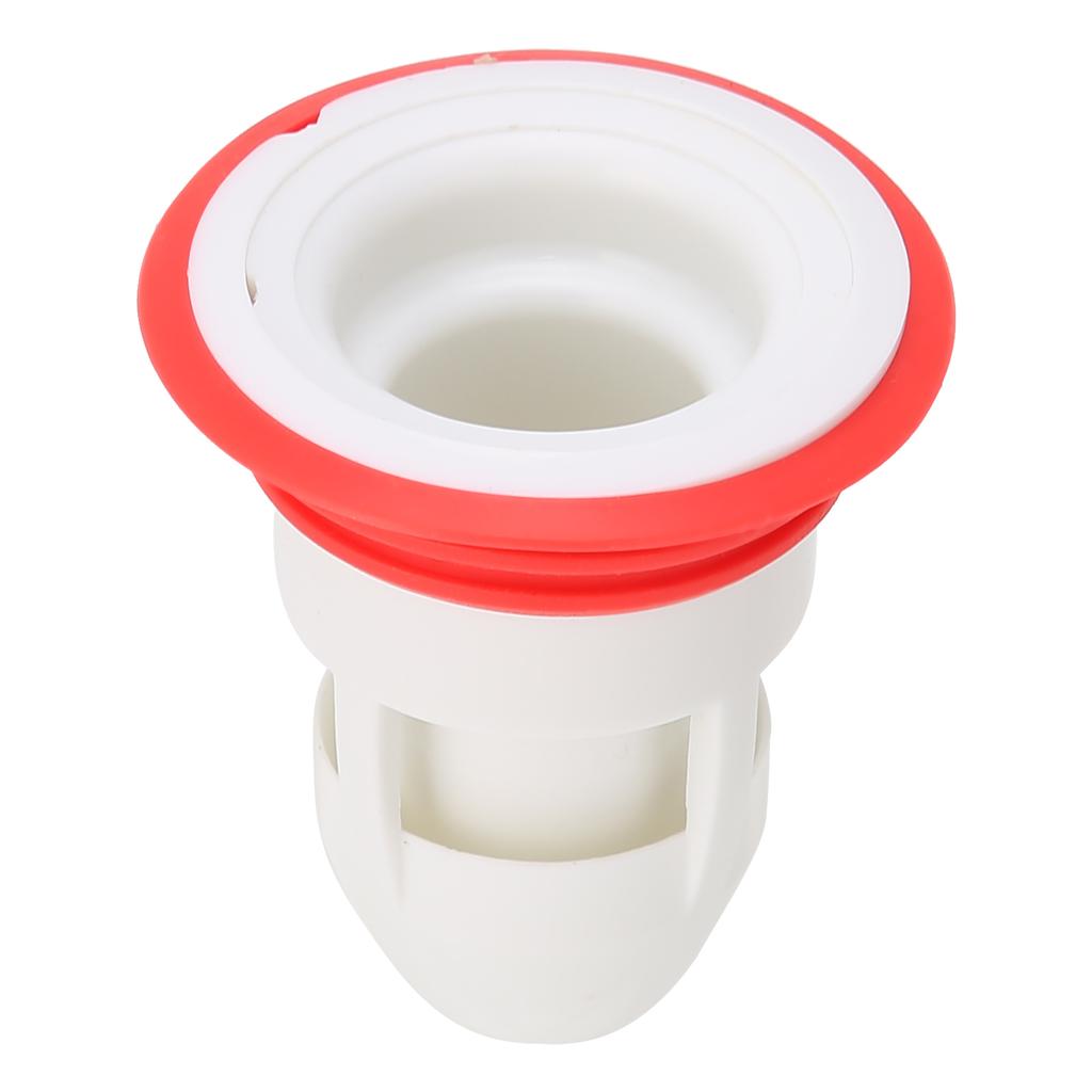 Deodorant Floor Drain AntiBlocking Drainage Sewer Strainer for Bathroom Kitchen(White Red )