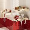 Adjustable Divider Wall Mounted Spice Organizer Hanging Bathroom Stand  Condiment