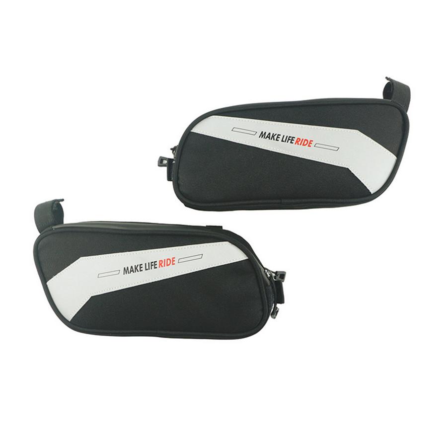 2x Motorcycle Saddle Bag Saddlebag Tool Bag For BMW Suzuki Kawasaki Yamaha Honda