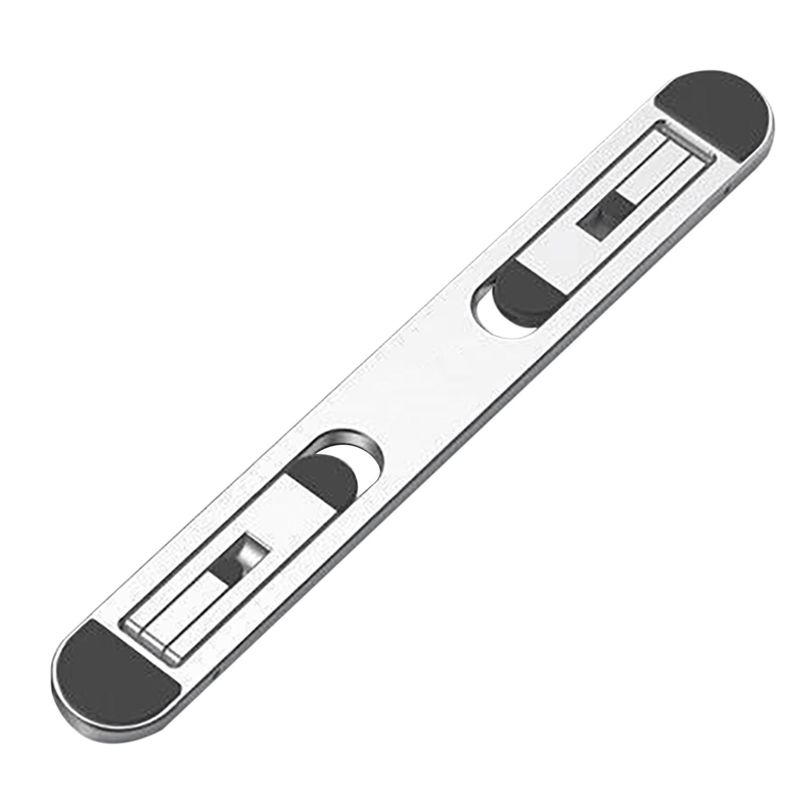 Foldable Laptop Riser Heat Dissipation Invisible Portable Aluminum Alloy Adjustable Laptop Stand For Desk Silver