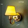 7 Styles Miniature LED Golden Light Mini Ceiling Lamp Chandelier  Doll House Accessories