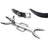 Stainless Steel Punishment Posture Collar Leather Fork  Restraints Collars & Leashes
