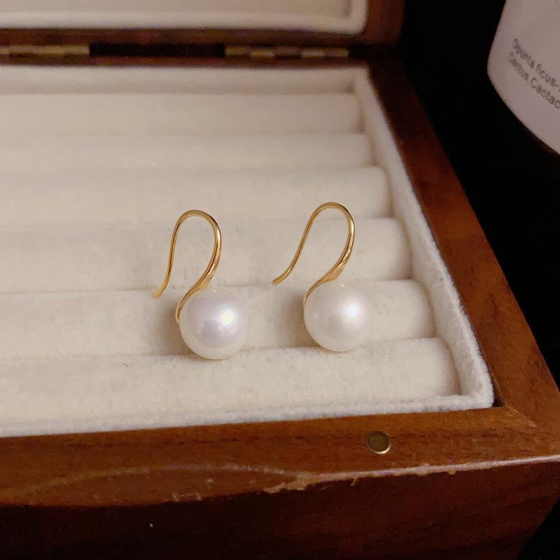 Imitation Perlen Ohrhänger für Damen Elegante Goldene Silberne Tropfenohrringe Hochzeit Party Schmuck Zubehör