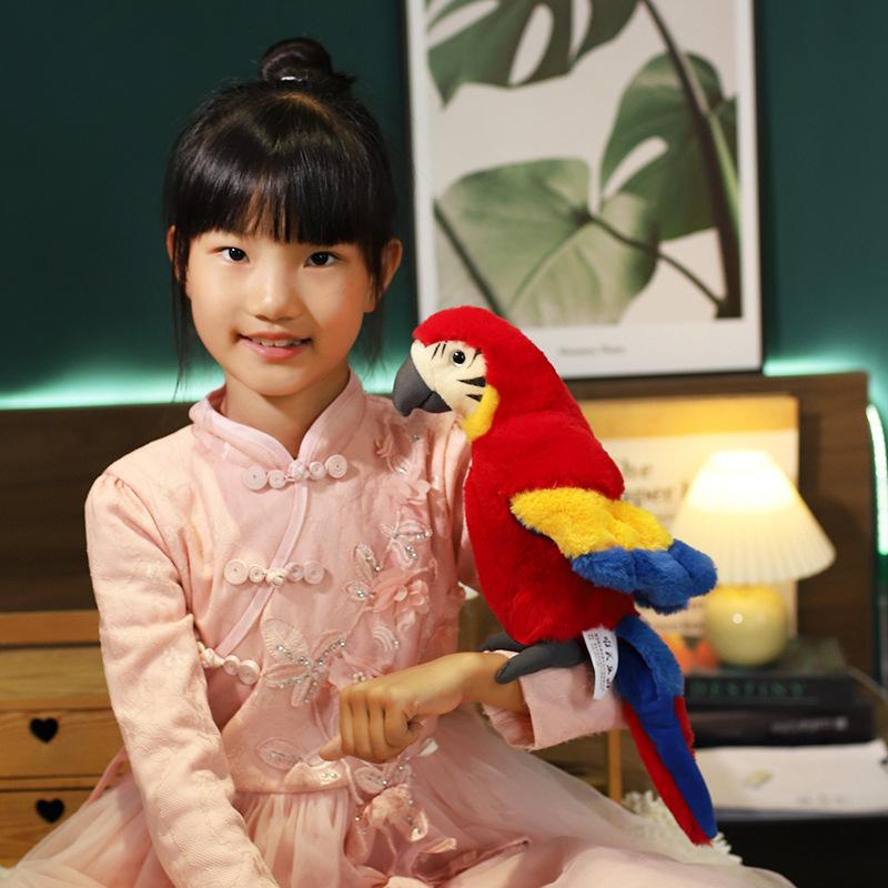 Simulation Parrot Doll Plush Play Simulation Birds Macaw Cockatoo Ragdoll Simulation Animal