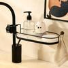 Adjustable Direction Faucet Sponge Rack ABS Drain Storage Holder New Faucet Soap Rack  Kitchen Sink