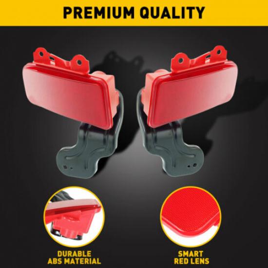 For 2015-2016 Honda CRV Rear Bumper Reflector Red LED Tail Brake Signal Lights K