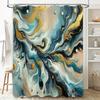 Abstract Art Shower Curtain Modern Colorful Print for Bathroom Decor