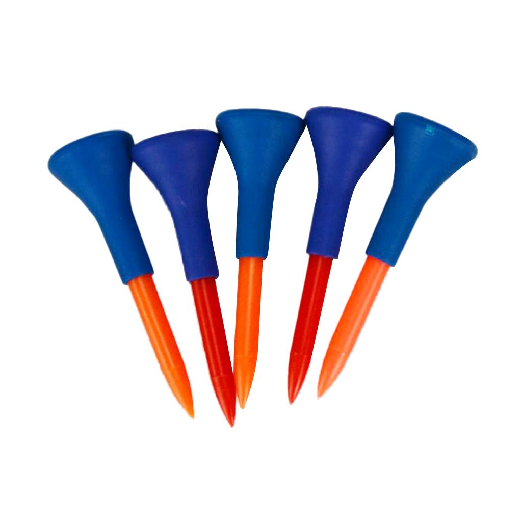 5 Pieces Soft Rubber Cushion Tees Random Color Short Medium Long ,