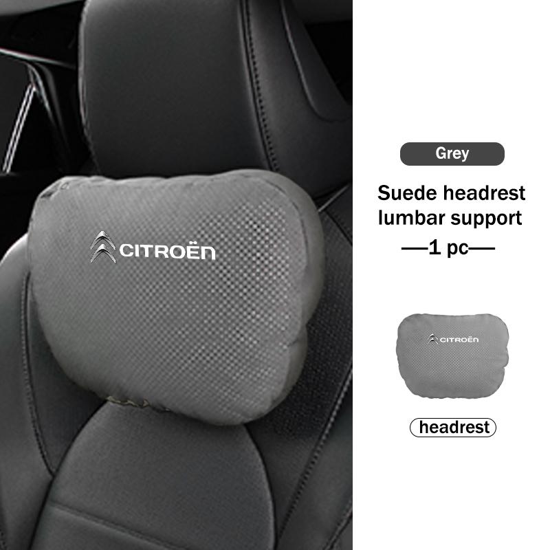 

Car Seat Headrest Neck Support Lumbar Pillow Suede Decoration For Citroen Grand Berlingo Jumper Celysee Xsara Picasso Aircross