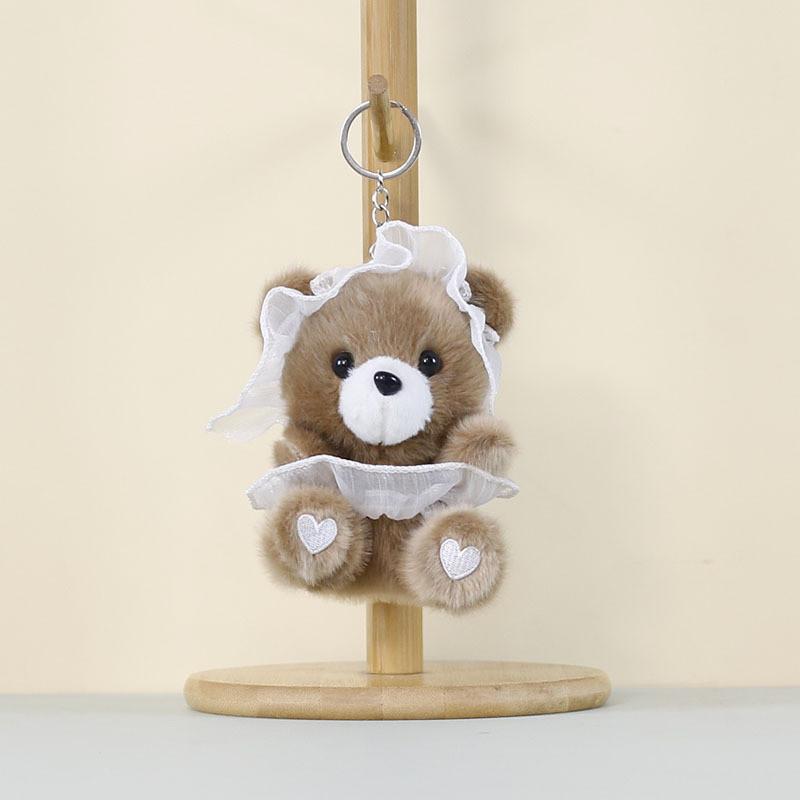 Plush Bear Keychain With Pp Cotton Filling For Kids And Adults