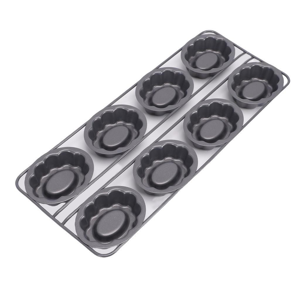 Fluted Cake Pan Cloud Shaped Carbon Steel Nonstick Flan Mold Pan for Chocolate Dessert Home Kitchen