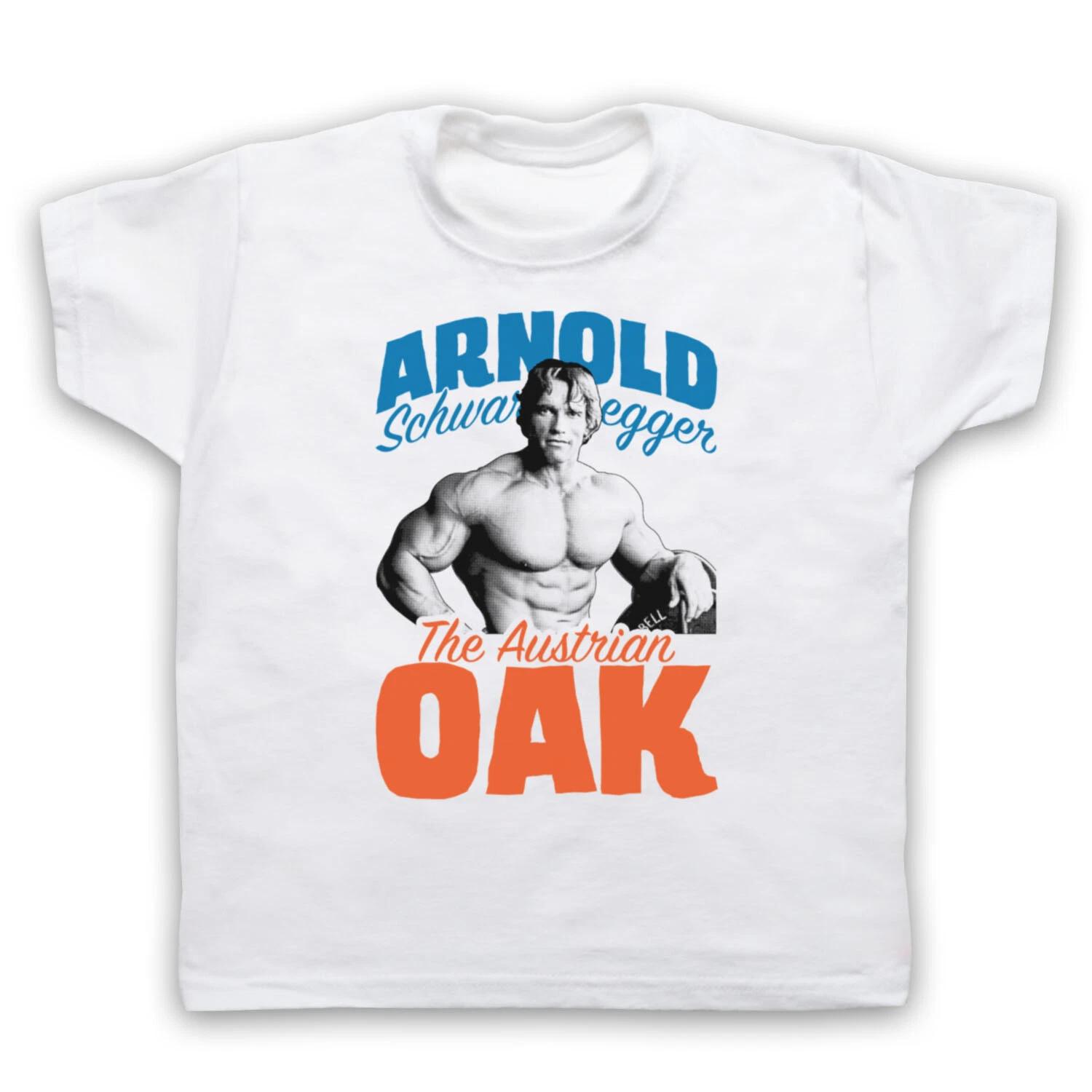 ARNOLD THE AUSTRIAN OAK UNOFFICIAL GOLDEN AGE ARNIE GYM KIDS CHILDS T-shirt 160