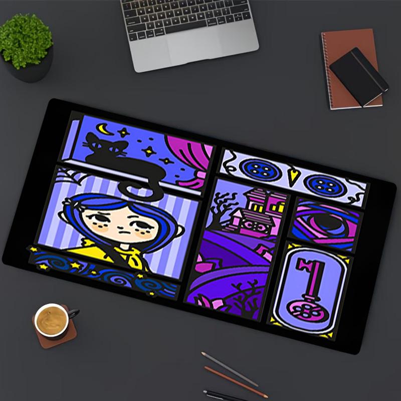Coraline Print Mouse Pad, for Keyboard Pad Laptop PC Mat for Office Home Use, Desk Decor, Perfect Birthday Gift for Gamers