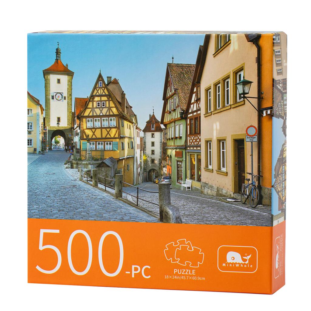 New High-Quality Puzzle 1000 Paper, Landscape City Oil Painting Puzzle 1000 Pieces