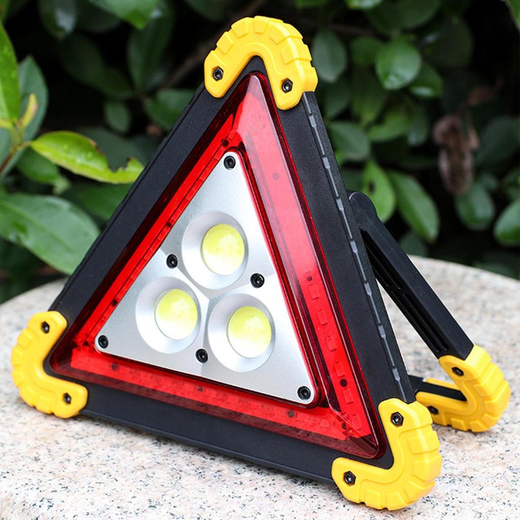 Multifunction Car Breakdown Emergency Safety Triangle Stop Sign with LED Warning Light LED Triangle Light Car Stop Sign
