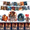 Avatar 3: Set Petrecere Foc & Cenușă - Farfurii, Pahare, Șervețele, Față de Masă & Ghirlandă