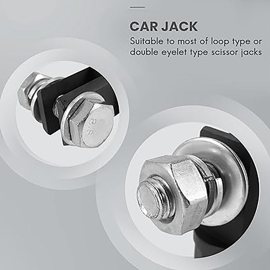 Adaptor pentru cric cu cheie tip foarfecă, adaptor pentru cheie tip burghiu din oțel crom-vanadiu pentru ridicarea mai ușoară a cricurilor tip foarfecă