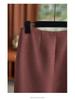 French Light Luxe Beaded Knit Top & Midi Skirt Set for Women